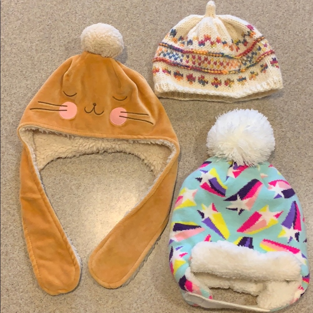 Set of 3 Toddler Winter Hats